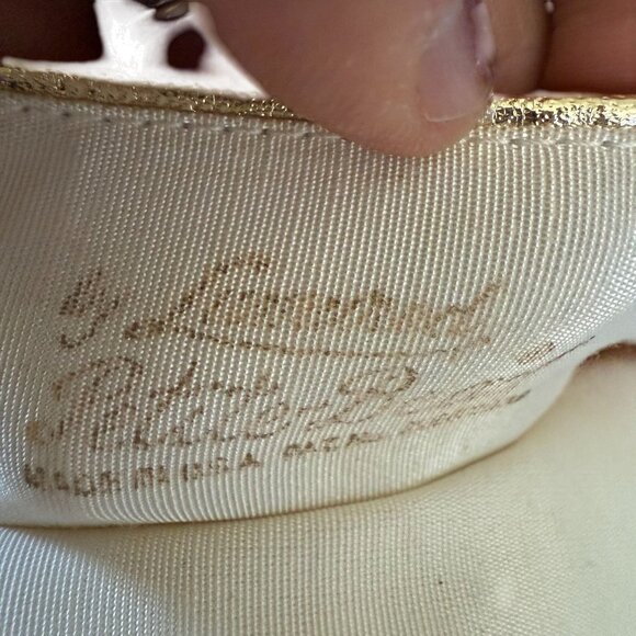 VTG Lumured Petite Bead Embroidered Floral Beaded Handbag Purse Bag Evening - Picture 5 of 9